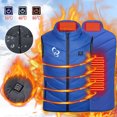 thumbnail image 1 of 2025 Heated Jacket for Boys Girls Usb Intelligent Constant Temperature Heated Windproof Plus Size Coat for Children Winter 2 Heated Jacket Coat Blue, 1 of 9