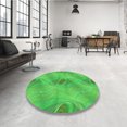 thumbnail image 4 of Ahgly Company Machine Washable Indoor Rectangle Transitional Neon Green Area Rugs, 2' x 3', 4 of 7