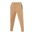 thumbnail image 3 of Ceisia Men Solid Color Loose Casual Pants Elastic Waist Drawstring Sports Gift Work Trousers, 3 of 8