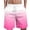 Pink, variant on Meichang Mens Summer Beach Shorts Big and Tall Lightweigt Quick Dry Swim Trunks Fashion Gradient Printed Elastic Waist Drawstring Surfing Board Shorts Orange 3XL
