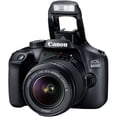 thumbnail image 4 of Canon EOS 4000D / Rebel T100 DSLR Camera 18MP with EF-S 18-55mm Zoom Lens + SanDisk 32GB Memory Card + Tripod + ZeeTech Accessory Bundle, 4 of 8