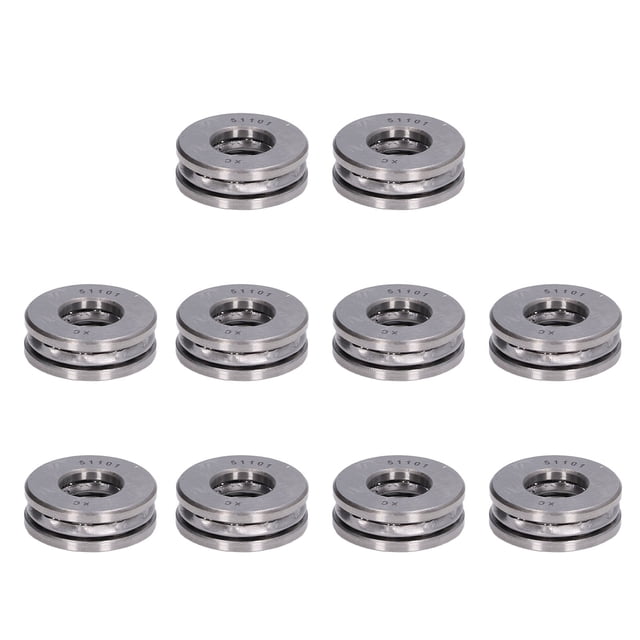 10PCS Thrust Ball Bearing Single Direction Ball Bearings High Accuracy Detachable Bearing Steel Single Row