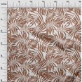 thumbnail image 3 of oneOone Popeline de Coton Brun Tissu Feuille Matière de Robe Tissu Imprimé Tissu au Mètre 42 Pouces de Large, 3 of 4