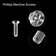 thumbnail image 4 of Unique Bargains Vis de Machine à Tête Plate en Plastique M2x8 mm, Boulons de Machine à Tête Plate en PC, Lot de 25, 4 of 4