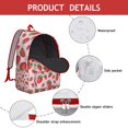 thumbnail image 3 of Sac à Dos de Voyage Motif de Baies Rouges Kawaii, Mignon Sac de Jour Décontracté à Imprimé Fraises avec Transport Confortable pour Activités de Plein Air, 3 of 4