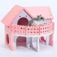 thumbnail image 2 of fastboy Ample Space Exquisite Craft Hamster Villa House For Small Pets Durability Villa House Small Pet Blue, 2 of 6