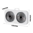 thumbnail image 2 of Fans for Bedroom Double Headed Bidirectional Wall Mounted Desktop Portable Fan with Three Adjustable High Wind Speed Fans, Suitable for Home Office, Camping, And Bedroom Use, 2 of 7