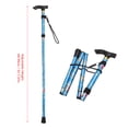 thumbnail image 4 of Folding Walking Cane, Folding Cane, Foldable Cane, Folding Walking Cane 5  Foldable Lightweight Print Climbing Support Adjustable Height Aluminum Cane for Outdoors Hiking, 4 of 8