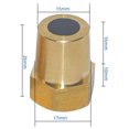 thumbnail image 4 of Ruiboury 2x Yellow Battery Pole Adapter Brass Connector Battery Pole Adapter M6 Battery M6, 4 of 6