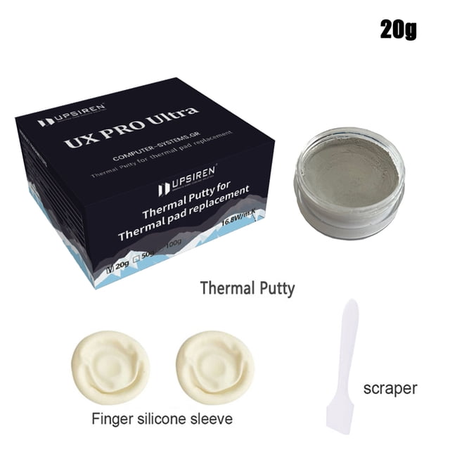 Thermal Putty U6 PRO UX PRO Ultra For VGA GPU IC Processor Rapid Cooling Thermal Pad Replacement Heat Blocking Putty UX PRO 20g