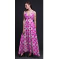 thumbnail image 2 of Bimba Tie-Dye Ladies Long Floral PrintDress Spaghetti Strap V Neck Maxi Beach Wear-Small, 2 of 6