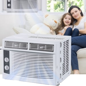 YUSAZENS 5000 BTU Fenêtre Air Refroidissement rapide du revitalisant 150 Sq Ft 7 Level Temp Setting White Compact Window AC Unité pour les petites chambres