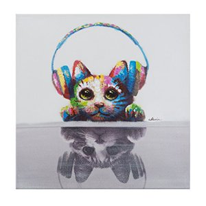 Yosemite Home Decor Beats de chat, multicolore