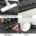 thumbnail image 2 of Black Boho Kitchen Rugs Geometric Door Mats 2 Pieces of Set,Black and White Boho Rug,Non Slip Kitchen Mat Runner Rug Doormat for Boho Kitchen,Laundry,Bathroom,Christmas Decor,17x30+17x48inch, 2 of 5