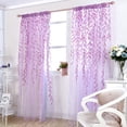 thumbnail image 3 of Iumwxz Rideaux Voile Pièce Fenêtre Rideau Voilage Panneau Draperies Rideau PP S Rideaux Occultants Violet Offres des Fêtes, 3 of 9