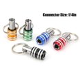 thumbnail image 2 of 5 Pack Keychain Screwdriver Bit Holders, Aluminum Alloy Screwdriver Bit Holders, 3 Slot Portable Screwdriver Bit Holders, 1/4 In Quickrelease Tool, for Drill Bits,Pneumatic Sockets Posts, 2 of 9