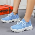 thumbnail image 2 of Dakaela Chaussures de Marche pour Femmes à Enfiler Espadrilles de Course Tennis 2025 Mode Décontractée Chaussures pour Femmes Bleu 7, 2 of 8