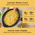 thumbnail image 2 of Mijoteuse Crock-Pot avec réchauffeur petit, 7,6 L, acier inoxydable, 2 of 9