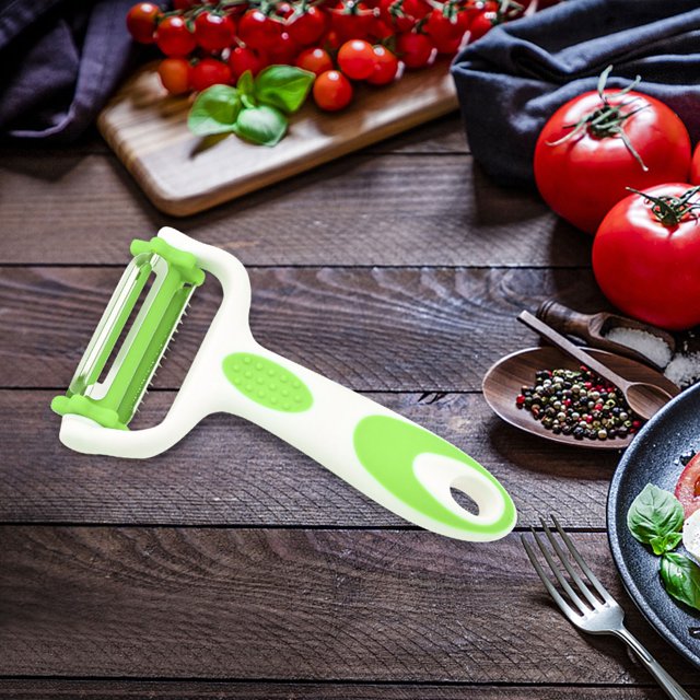 Birdeem Éplucheur en Acier Inoxydable, Raboteuse en Fil, Éplucheur Multifonctionnel, Rabot à Légumes, Fruits et Melons, Aide de Cuisine