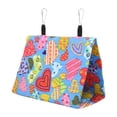 thumbnail image 2 of Bird Hanging Tent, Colorful Parrots House Bed Triangular  For Cockatiel For Pet Cage 17x11x15cm, 2 of 8
