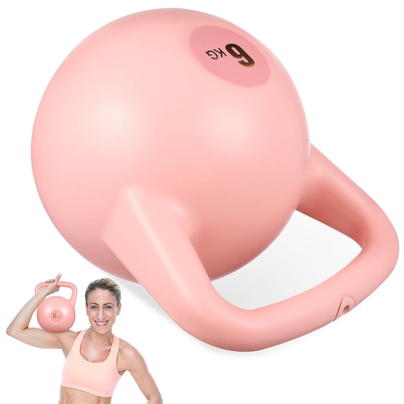 KAKOWELY Kettlebell Sets For Home Gym Soft Kettlebell In Pink For Men And Women 1Set