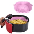 thumbnail image 1 of TIMIFIS Air Silicone Pots en pour Friteuse à, Panier en Silicone pour Friteuse à Air Chaud, Accessoires de Four pour Friteuses à Air Sûrs pour les Aliments, Remplacement du Papier Parchemin, Doublure Réutilisable en Silicone pour Friteuse à Air s'Adapte à la Friteuse à Air, 1 of 7
