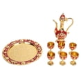 thumbnail image 2 of Vintage Wine Pot Set Turkish Coffee Pot Metal Turkish Tea Set Zinc Alloy Wine Cups For Home Bar, Tea Party, 2 of 8