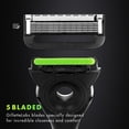 thumbnail image 3 of GilletteLabs Razor Blade Refills, Compatible with GilletteLabs with Exfoliating Bar and Heated Razor, 6 Refills, 3 of 5