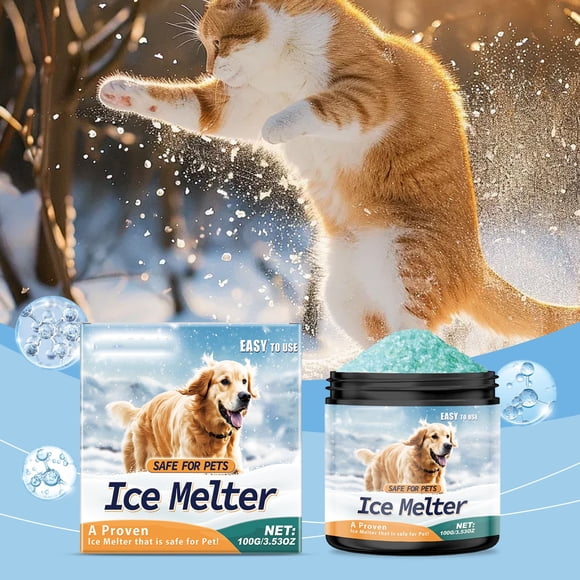 Blue Snow Salt Ice Melt,Fast Acting Ice Melter,Ice Melt Pellets,Deicer Snow Melter for Driveway,Effectively Melt Ice and Snow While Reducing Potential Impacts The Environment and Vegetation.