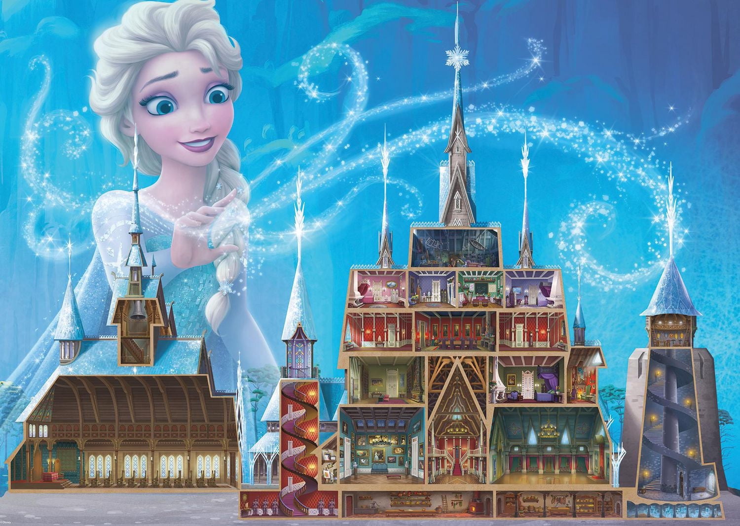 "Ravensburger Châteaux Disney : Puzzle d'Elsa"