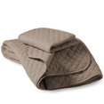 thumbnail image 2 of Bare Home Ensemble de Courtepointe - 2 Pcs - Couvre-Lit Matelassé à Losanges - Lit Simple/simple TG, Taupe, 2 of 5