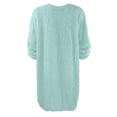 thumbnail image 3 of Robe Chandail pour Femmes à Manches Longues Femmes Chandail d'Hiver Tricot Col Roulé Chaud à Manches Longues avec Poche Mini Robe Chandail, 3 of 7