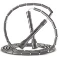 thumbnail image 1 of Honor Athletics 2.0 Beaded Jump Rope - Adjustable with Unbreakable Handles & Shatterproof Beads for Enhanced Fitness Training (Galactic Silver), 1 of 5