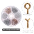 thumbnail image 4 of FRCOLOR Eye Pin Screw 750PCS Small Screw Eye Pin Jewelry Making Threaded Clasp Hook Eye Screw,3.15"X3.15"X0.71", 4 of 4