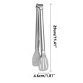 thumbnail image 3 of Stainless Steel Kitchen Utensils Stainless Steel Food Sandwich Steak Sandwich Barbecue Sandwich Baked Bread Sandwich Fast Food Kitchen Utensils Three-Wire Tong, 3 of 12