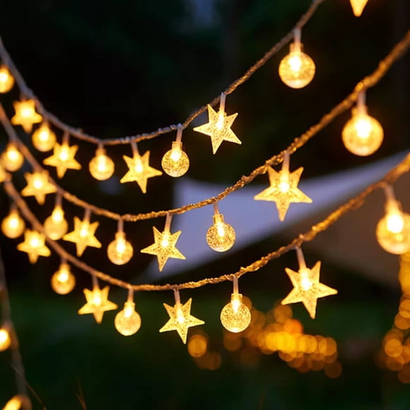 Outdoor String Lights,Outdoor String Lights,Battery Model Camping Light String Star Colored Light Led Outdoor String Light Full of Star Camping Tent,Tents for Camping,Led String Lights