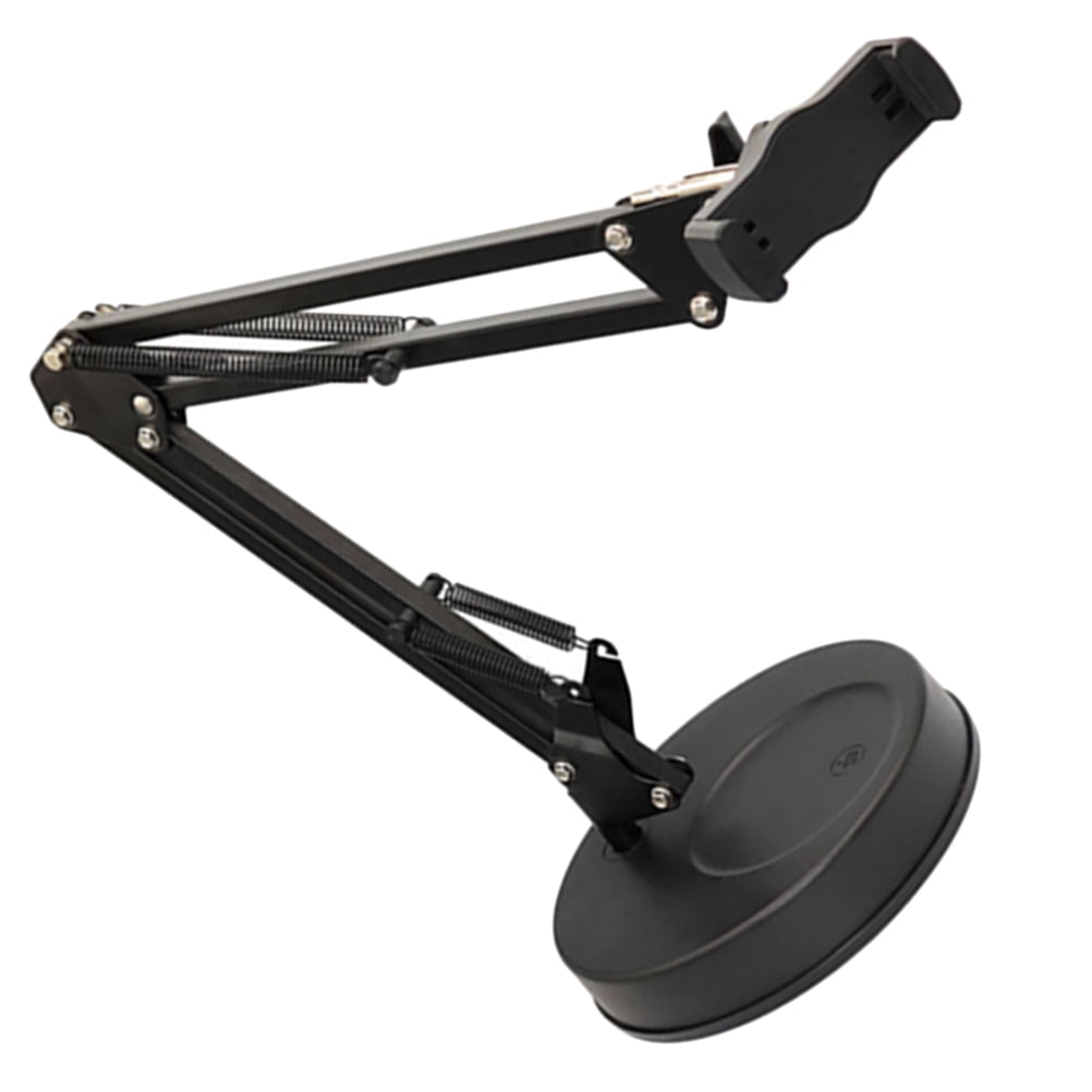 MERRYHAPY Mobile Phone Stand for Desk Adjustable Angle Desktop Cell Phone Holder Black 1Pcs