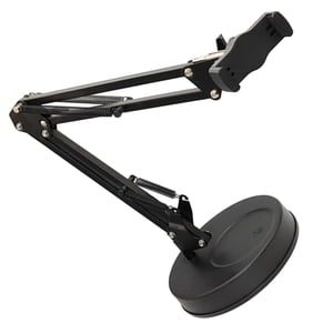 MERRYHAPY Mobile Phone Stand for Desk Adjustable Angle Desktop Cell Phone Holder Black 1Pcs