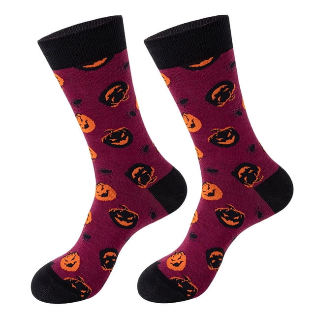 FhsagQ Socks Womens Socks Robe Socks for Women Girls Bats Print Colorful Pattern Novelty Cute Womens Socks Robe Socks for Women Role Play Purple One Size