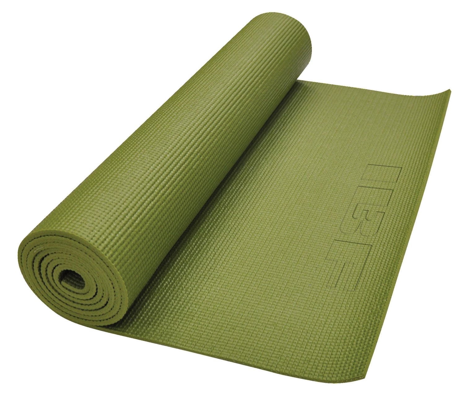 Iron Body Fitness Extra-Thick PVC Yoga Mat, 6 mm Non-Slip Exercise Mat, 68 x 24 in, 1 Mat, Green