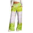 thumbnail image 1 of Yuyuzo Women's High Waisted Wide Leg Color Block Lounge Pants with Pockets, 1 of 4