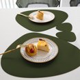 thumbnail image 4 of PEONAVET Pu Tables Isolantes Thermiques Tapis Isolant Élégant Tapis Isolant en Goutte Tapis de Table Rond Couverts de Table Décoration de Table en Goutte Cuir Tapis de Table Imperméable et Résistant à l'Huile, 4 of 6