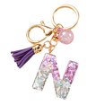 thumbnail image 3 of LYMAYTER Cute Pink Tassel Mug Accessory Initial Letter Charm Keychain - with Tassel, Heart - shaped Sequins, 3 of 7