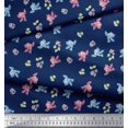 thumbnail image 3 of Soimoi Poly Georgette Fabric Leaves,Floral & Parrot Kids Printed Craft Fabric by The Yard 42 Inch Wide, 3 of 3