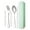 Green, variant on Birdeem Portable Stainless Steel Fork and Spoon Cutlery Set, Reusable Travel Utensils with Compact Case, Lightweight Outdoor Dining Kit for Camping, Picnic, and Everyday Use