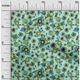 thumbnail image 1 of oneOone Cotton Poplin Light Green Fabric Florals Craft Projects Decor Fabric Printed By The Yard 56 Inch Wide, 1 of 4
