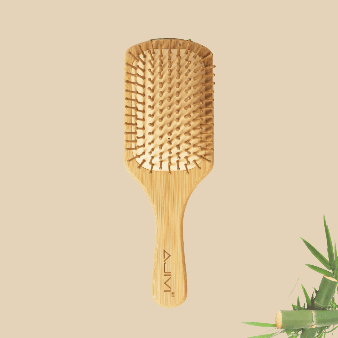 AJIVI Bamboo Paddle Hair Brush
