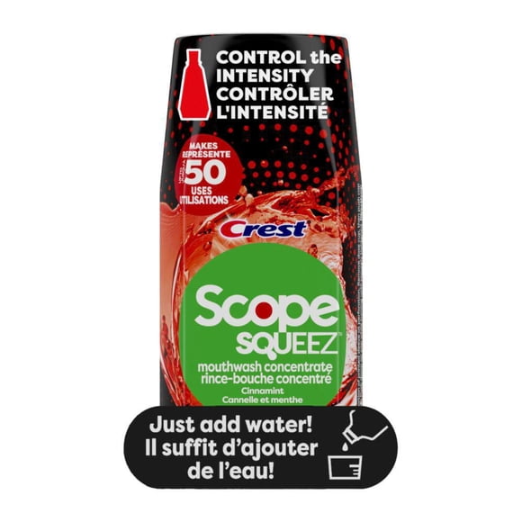 Scope Squeez Rince-Bouche Concentré, Saveur Cannelle et Menthe