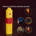thumbnail image 4 of Usb Charging Remote Control Lgnition Lighter with Lights,10 Meters Effective Distance,Upgraded Usb Rechargeable Lighter,for Candle Bbq Camping ,Survival,Kitchen,Xdegoge Home Decoration, 4 of 8