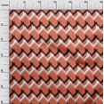 thumbnail image 2 of oneOone Silk Tabby Fabric Chevron Geometric Print Sewing Fabric BTY 42 Inch Wide, 2 of 4